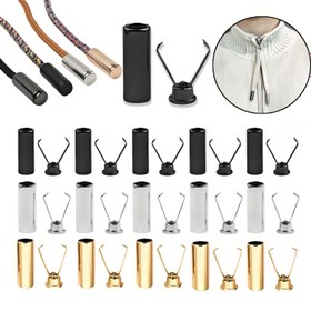 Resim 20/30 adet Çinko Alaşımlı Silindirik Kordon Kuyruk Aksesuarları, Dayanıklı Metal Kordon Kuyruk Zil Tokası, 17.5mm Yükseklik, Ceketler, Down Ceketler, Kazaklar, Pantolonlar ve Şapkalar için Çok Yönlü Yay Durdurma Tokası - Kullanımı Kolay, Dayanıklı 
