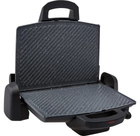 Resim Emsan Magic Pro Granit Izgara Tost Makinesi Mat Siyah 