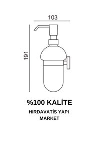 Resim Çelik Banyo Paslanmaz Pirinç Eser Sıvı Sabunluk 