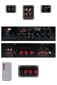 Resim Lastvoice Black Large Plus Paket-3 Hoparlör Ve Anfi Anons Ses Sistemi Seti 