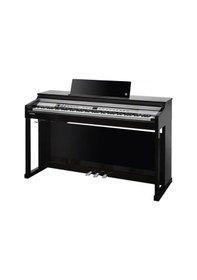 Resim Kurzweil Cupp1-bp Dijital Piyano Siyah Lake Parlak Siyah Kaplama Lüks Görünüm 