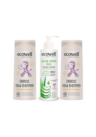 Resim Ecowell Organik Bebek Şampuanı 300 ML x 2 + Organik Aloe Vera Jel 200 ML 