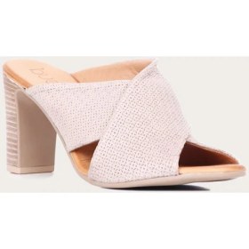 Resim Bueno Shoes Deri Kadın Topuklu Terlik 