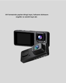 Resim Cosmotex Full Hd 3'lü Araç Kamerası Geri Görüş Destekli Park Modlu 1080p Dvr 13503369 