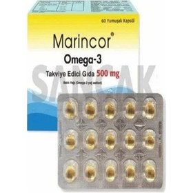 Resim Marincor Omega-3 500 Mg 60 Kapsül Balık Yağı 2 Adet 
