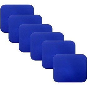 Resim Knsz oturma minderi 6 lı mazlum mvi suni deri tel sandalyesi oturma yeri için 