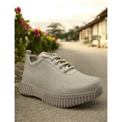 Resim Mammamia D25YA-3405 Krem Kadın Sneaker Deri Tam Ortopedik Casual Günlük Ayakkabı 