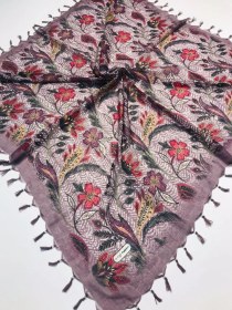 Resim Ezgi Fashion Sökme Boncuklu Pamuk Yazma - 05832 Leylak 