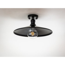 Resim RİOLİGHT Retro5,rustik Mutfak,oda,salon Cafeler Için Tekli Metal Plofonyer Avize Çap:38cm 