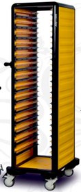 Resim Gastrolley Tekli Gn Küvet Taşıma Arabası 150 (2 Yanı Kapalı) 53 x 71 x 174 (cm) 