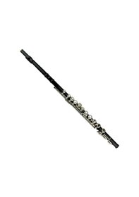 Resim Sonor Siyah Renk Gümüş Tuş Profesyonel Yan Flüt Seti 