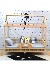 Resim Markaawm Markaawm Ahşap Montessori Yatak Motorlu Çocuk Karyola Akçaağaç 