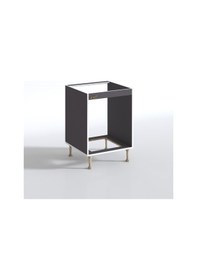 Resim Kenzlife Ankastre Modülü Kabini Lev Yaşin Gri 89-81 60 56 Fırın Ocak Dolabı Ayarlı Ayaklı 