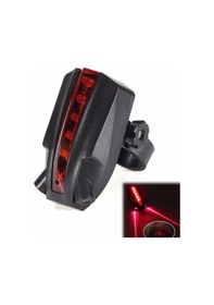 Resim 2 Lazer 5 Led Arka Bisiklet Kuyruk Işık Siyah 