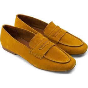 Resim Deery Hakiki Süet Sarı Kadın Babet - 01914zsrıc01 Sarı 