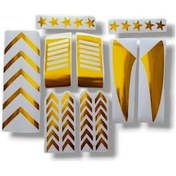 Resim Cg Sticker Seti Gold,kuba Gold Etiket Seti 