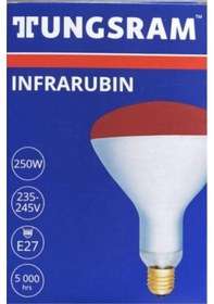 Resim Tungsram Infrared Ampul Isıtıcılı Lamba 250 W 