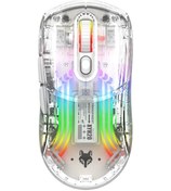 Resim Reedark Xyh20 Bt5.0 2.4g Kablosuz 3 Modlu 2.4g Kablosuz Bt5.0 Ve Usb Kablolu Şeffaf Rgb 