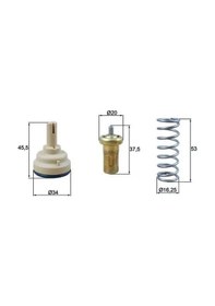 Resim Vw Tiguan Termostat 1.4 Tsi 2008-2015 Bwk Cava Ctha Mahle Tx18195d 