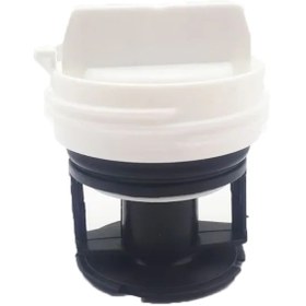 Resim Bosch Uyumlu Wat28581tr Filitre Kapak Çamaşır Makinesi Pompa Kapağı Siyah Beyaz 