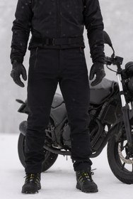 Resim YSF Outdoor Erkek Su & Rüzgar Geçirmez Kışlık Kendinden Polarlı Softshell Outdoor Trekking Pantolon – Siyah 