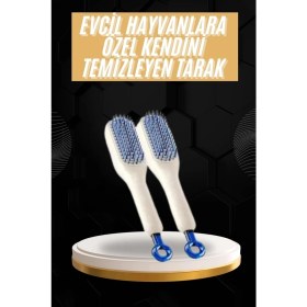 Resim Ponna Kolay Temizlenen Fırçası Evcil Hayvanlara Özel Tüy Temizleme 