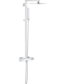 Resim Grohe Euphoria Cube System 230 Duvara Monte Termostatik Bataryalı Duş Sistemi (26087000) Krom 