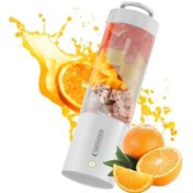 Resim 15w 20000rpm 6-bıçaklı Blender, 450ml Usb Şarjlı, Ip8 Su Geçirmez, Taşınabilir Meyve-sebze Juicer, Beyaz 