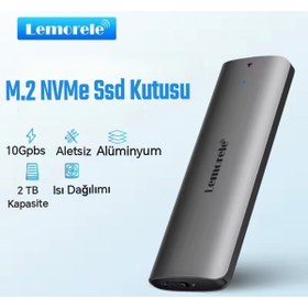 Resim lemorele M.2 NVMe Muhafaza Ku-tu-su CE Lisanslı 2280/2260/2242/2230/ 10Gbps Yüksek Hızlı CE Lisanslı 