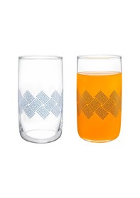 Resim Madame Coco Musette Blue Rugs 4'Lü Meşrubat Bardağı Seti 365 ML 