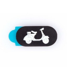 Resim Funsy Kamera Kapatıcı | Vespa Mini | Siyah 