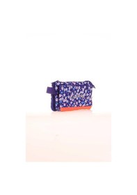 Resim Kaukko Hat Accordion Kalem Çantası Navy Blue Flowers K2677 