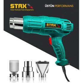 Resim Staxx Power American Hybrid Motorlu Akım Korumalı Bakır Rezistans Sıcak Hava Isı Tabancası 2 Kademeli 4000W 