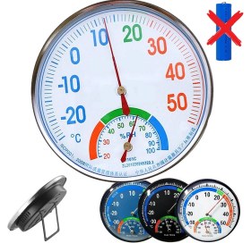 Resim Neler Geldi Neler Termometre Sıcaklık Nem Ölçer Higrometre Isı Ölçer Pil Gerektirmez Nem Ölçer Siyah Renk 