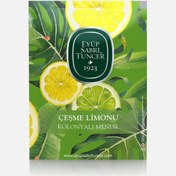 Resim Eyüp Sabri Tuncer Çeşme Limonu Kolonyalı Mendil 50'li 