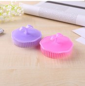 Resim Plastik Baş Masajı Saç Derisi Şampuan Saç Derisi Yıkama Saç Masaj Fırçası Tarak 