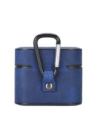 Resim Casquet Apple Uyumlu AirPods 3.nesil Deri Kılıf G21 Mavi 