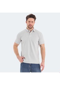Resim Slazenger BOLT Erkek Polo Yaka Gri Tişört 
