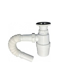 Resim Taslı Körüklü Lavabo Sifonu - 888lts Beyaz 