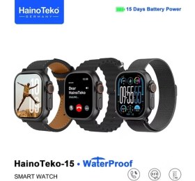 Resim Schitec Haino Teko 15 Su Geçirmez 15 Gün Şarj ve 3 Kordon Seti Dahil Akıllı Saat 