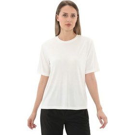 Resim Skechers W Lounge Regular Crew Neck Kadın T-Shirt Beyaz 