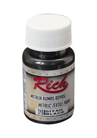 Resim Supertrend Metalik Kumaş Boyası 50 Cc. 3158 Siyah Siyah 