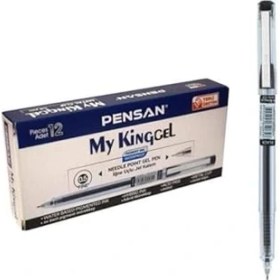 Resim Nacario Pensan 6405 My-King Jel, Metal, Klipsli Kalem, Siyah 0,5 12'li Paket - PE06405SİYAH 