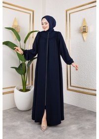 Resim Nevayla Moda Ön Ve Arka Robalı Ferace - Lacivert / F0142 Lacivert 