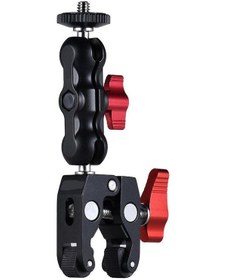Resim Hombey Metal Süper Klips İle Kollu, 1/4 Ve 3/8 Vida Bağlantısı, Monitör Ve Fotoğraf Işığı İçin Uygun, 13-30mm Çaplı Nesnelere Sabitlenir 