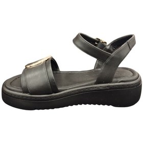 Resim Ventes 581610z Toka Detaylı 4 Cm Topuk Boyu Günlük Kadın Sandalet Siyah 