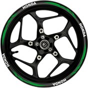 Resim Honda Beyaz Yazılı Yeşil Reflektif Pençe Şeritli 002 Burchakstore