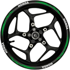 Resim Honda Beyaz Yazılı Yeşil Reflektif Pençe Şeritli 002 
