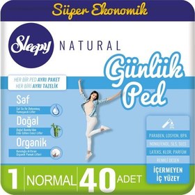 Resim Sleepy Natural Günlük Ped Normal 40 Adet 