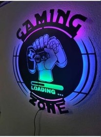 Resim dekoraven Gaming Zone Gamer Led Işıklı Tablo, GamingZoneGamer1 